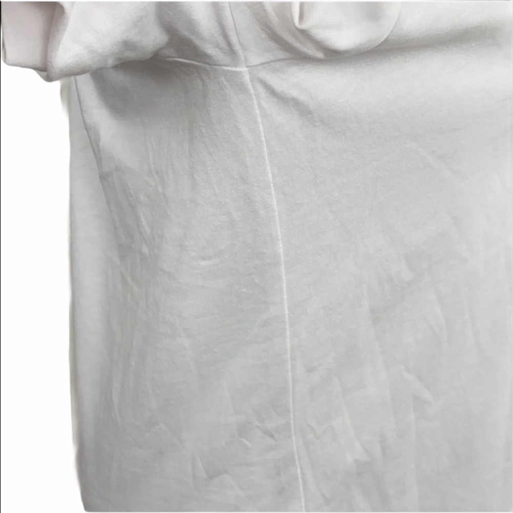 Fabletics White Love Peace Laughter Crew Neck Tee - Picture 5 of 12